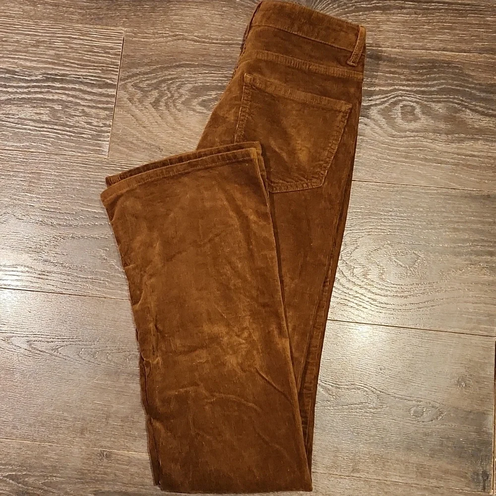 ❤️ NWT! ANTONIO MELANI ARIA HIGH RISE FLARE CORDUROY PANTS / JEANS In SEPIA, 2